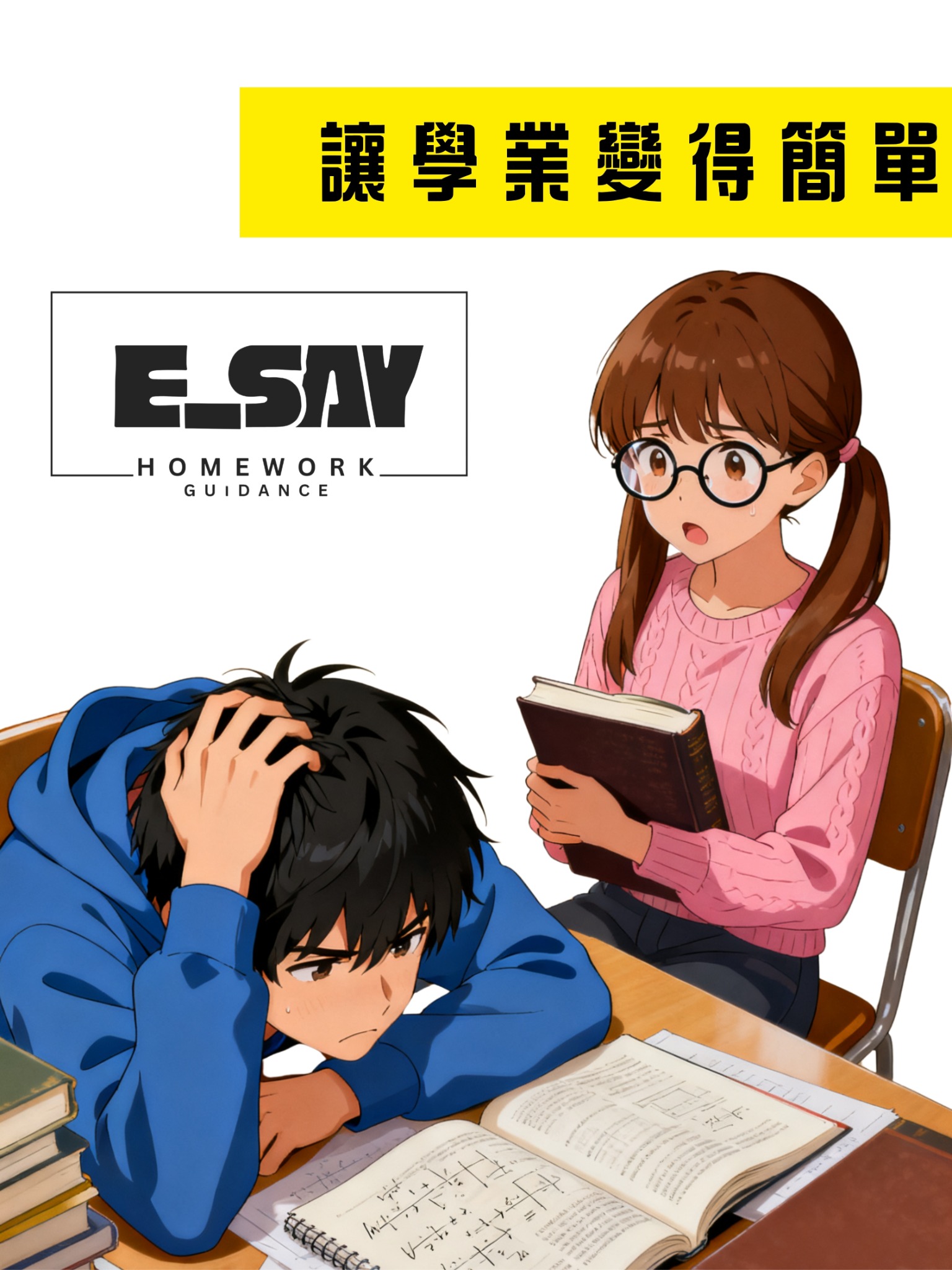 E_say 大學生 Essay 與功課支援服務主視覺